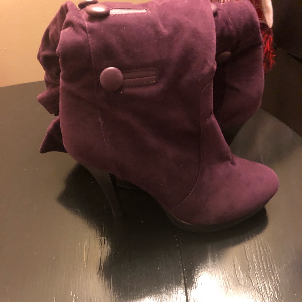 Purple boots/heals